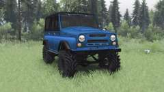 UAZ 469 noir-bleu pour Spin Tires