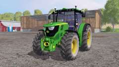John Deere 6170R lime green pour Farming Simulator 2015