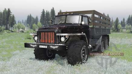 Ural 375 6x6 schwarz für Spin Tires
