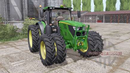 John Deere 6135R narrow twin wheels pour Farming Simulator 2017