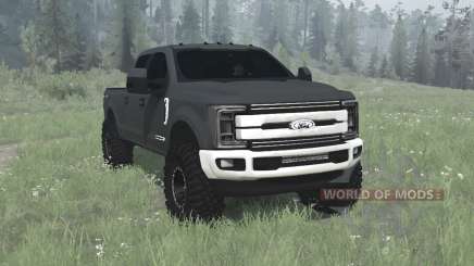 Ford F-350 Super Duty Crew Cab 2017 pour MudRunner