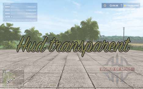 Hud transparent pour Farming Simulator 2017