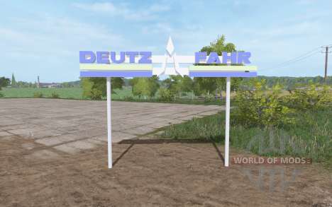 Deutz-Fahr 3D plate pour Farming Simulator 2017