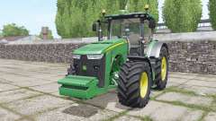 John Deere 8320R with weights pour Farming Simulator 2017