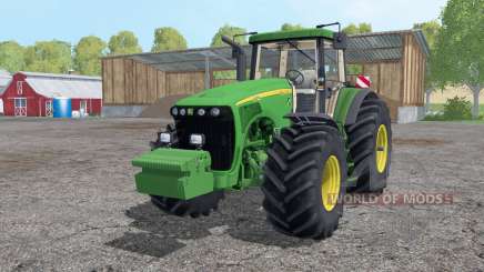 John Deere 8520 wheels weights pour Farming Simulator 2015