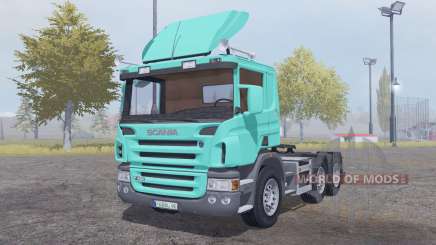 Scania P420 bright turquoise für Farming Simulator 2013