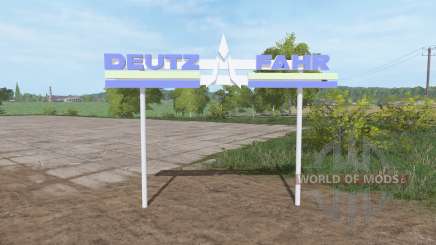 Deutz-Fahr 3D plate pour Farming Simulator 2017