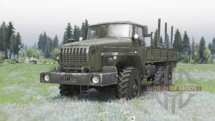 Ural 4320-41 dunkel Grau-grün für Spin Tires
