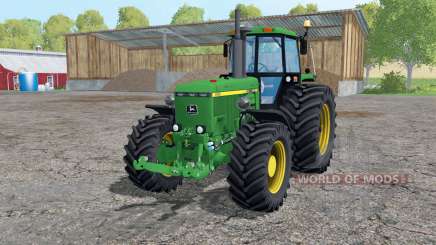 John Deere 4455 twin wheels pour Farming Simulator 2015