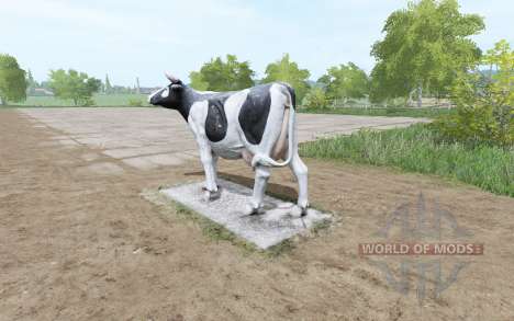 Eine Skulptur einer Kuh für Farming Simulator 2017