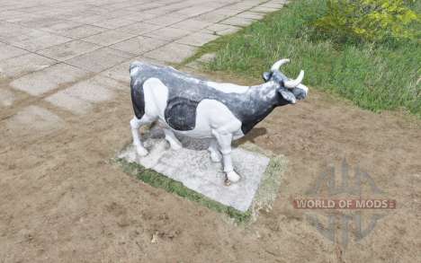 Une sculpture d'une vache pour Farming Simulator 2017
