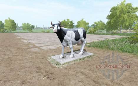 Eine Skulptur einer Kuh für Farming Simulator 2017