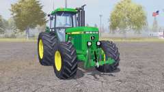 John Deere 4455 double wheels pour Farming Simulator 2013