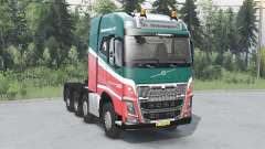 Volvo FH16 750 8x4 tractor Globetrotter cab pour Spin Tires
