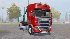 Scania R730 V8 Topline 4x4 Timber Truck pour Farming Simulator 2013
