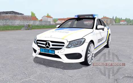 Mercedes-Benz C 250 Polizei für Farming Simulator 2017
