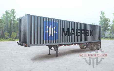 Die all-Metall-Auflieger Maersk für Spintires MudRunner