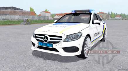 Mercedes-Benz C 250 AMG (W205) Polizei für Farming Simulator 2017