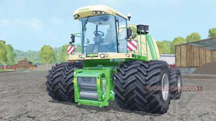 Krone BiG X 1100 double wheels pour Farming Simulator 2015