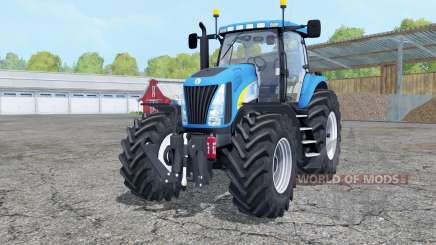 New Holland TG285 with weight pour Farming Simulator 2015