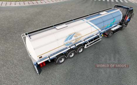 La semi-remorque-citerne pour Euro Truck Simulator 2