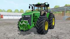 John Deere 8370R added wheels pour Farming Simulator 2015
