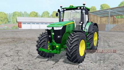 John Deere 7310R extra weights pour Farming Simulator 2015