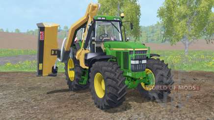 John Deere 7810 with municipal mower für Farming Simulator 2015