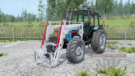 MTZ-1221 Biélorussie tracteur avec chargeur pour Farming Simulator 2015