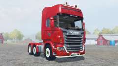 Scania R730 Topline strong red pour Farming Simulator 2013