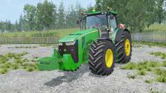 John Deere 8370R with weights für Farming Simulator 2015