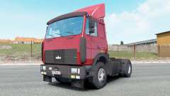 MAZ-54323 de couleur rouge vif pour Euro Truck Simulator 2