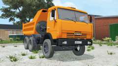 KamAZ-55111 lumineux de couleur orange pour Farming Simulator 2015