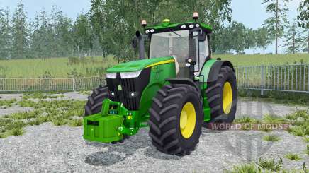 John Deere 7270R avec weighƫs pour Farming Simulator 2015
