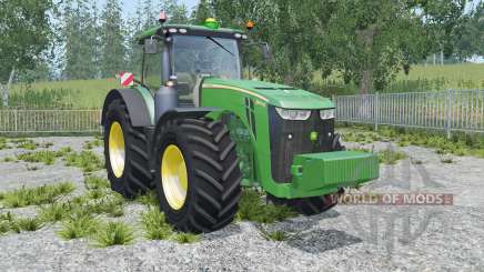 John Deere 8370R sea green pour Farming Simulator 2015