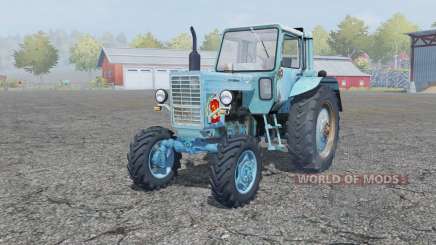MTZ-80, la Biélorussie est modérément couleur bleu pour Farming Simulator 2013