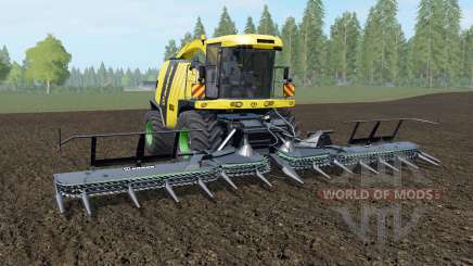 Krone BiG X 1100 banana yellow pour Farming Simulator 2017