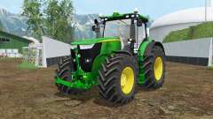 John Deere 7310R vivid malachite pour Farming Simulator 2015