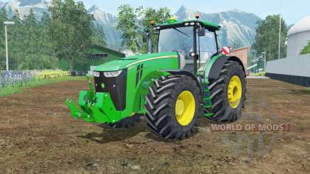 John Deere 8370R vivid malachite pour Farming Simulator 2015