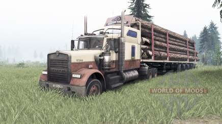 Kenworth W900 rose taupe pour Spin Tires