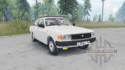 GAZ-31029 Volga de couleur gris clair pour Spin Tires
