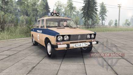 VAZ-Lada 2106 Police de l'Union Soviétique pour Spin Tires
