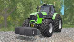 Deutz-Fahr 9340 TTV Agrotron with weighƫ für Farming Simulator 2015