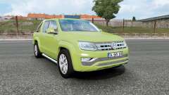 Volkswagen Amarok Double Cab 2016 olive green pour Euro Truck Simulator 2