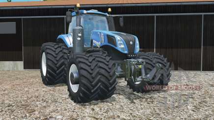 New Holland T8.320 zwillingsbereifunǥ pour Farming Simulator 2015