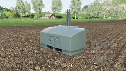 Fendt weight 10000 kg. pour Farming Simulator 2017