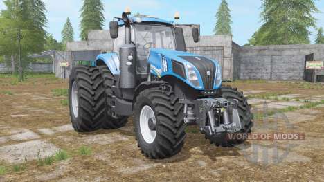 New Holland T8-series with dual wheel pour Farming Simulator 2017