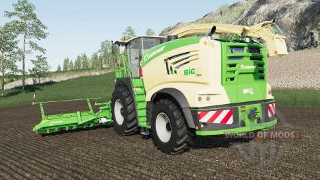 Krone BiG X 1180 adds capacity pour Farming Simulator 2017