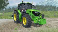 John Deere 6150R dynamic exhaust pour Farming Simulator 2013