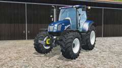 New Holland T6.160 Bleu Poweɽ pour Farming Simulator 2015